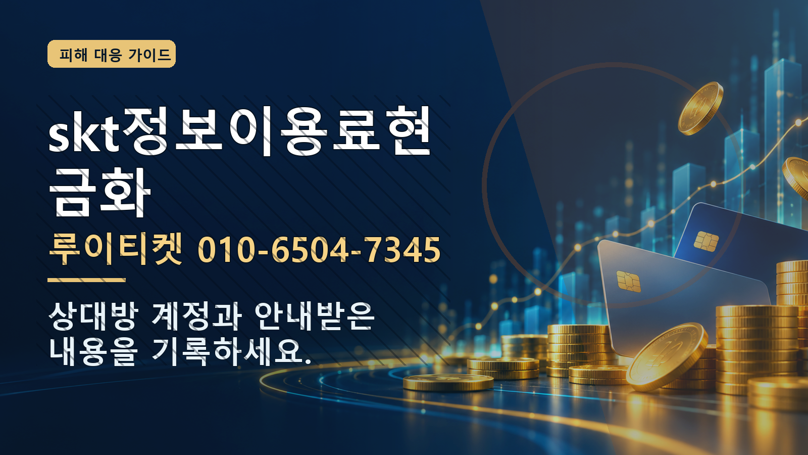 skt정보이용료현금화: 루이티켓 010-6504-7345 · 상대방 계정과 안내받은 내용을 기록하세요.